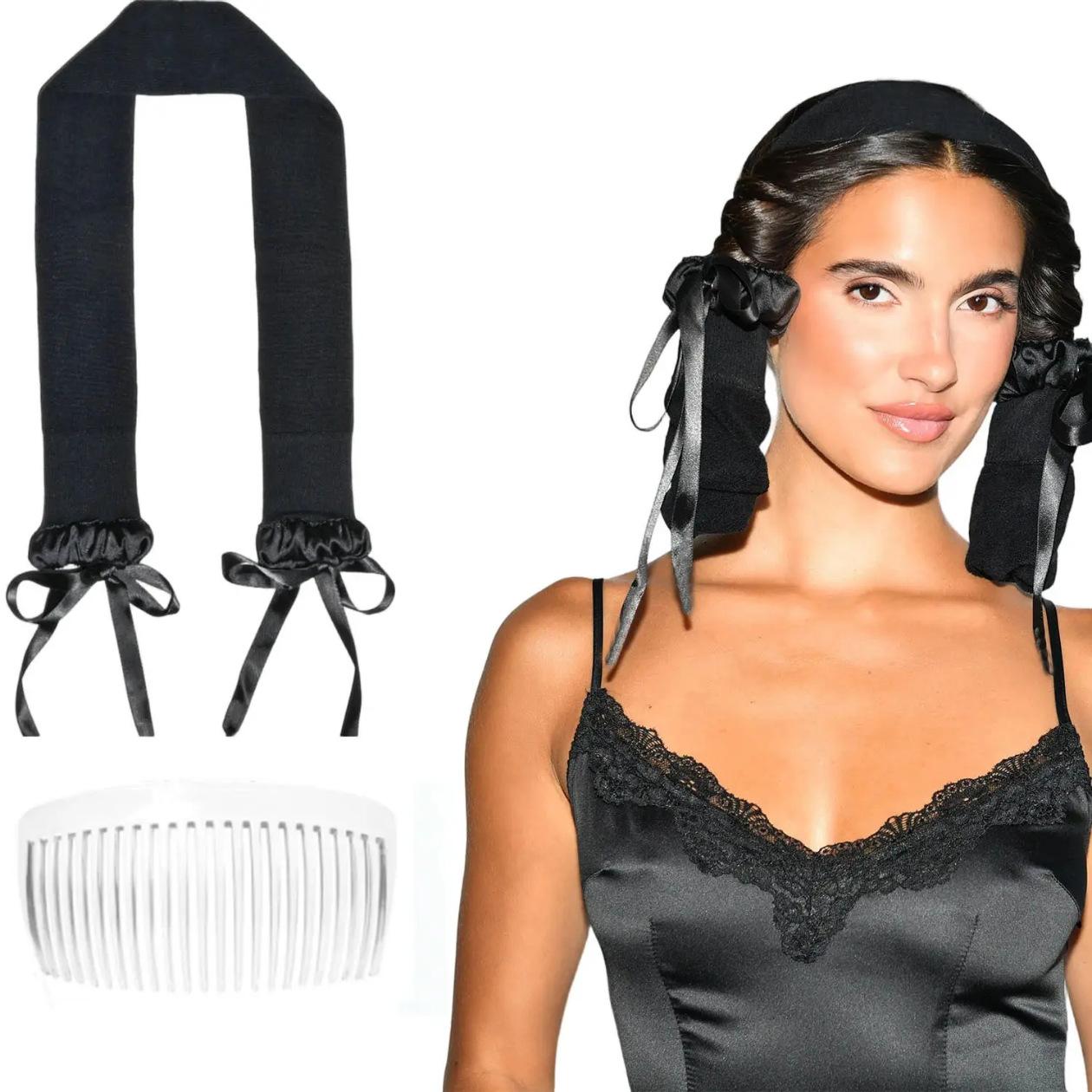 New velvet no heat curling iron sleep curly hair lazy long curling hair with drawstring convenient curling hair artifact чёрный
New velvet no heat curling iron sleep curly hair lazy long curling hair with drawstring convenient curling hair artifact чёрный