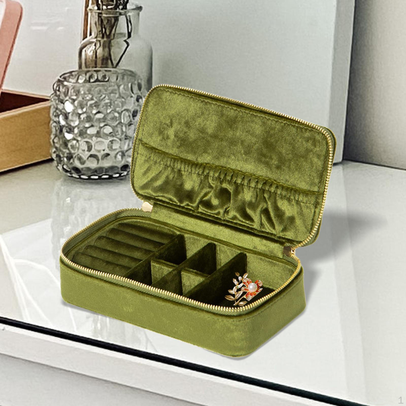 Jewelry Box Organizer Dual Zippers Collection Box, Case, Gift ,Traveling, Portable Avocado Green
Jewelry Box Organizer Dual Zippers Collection Box, Case, Gift ,Traveling, Portable Avocado Green