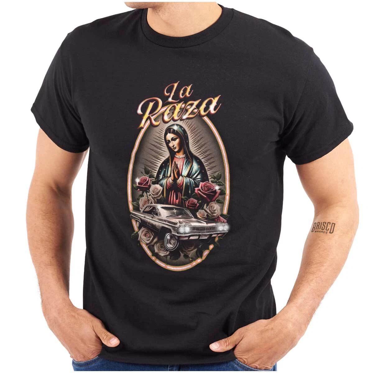 Latino Christian Virgin Mary La Raza Car Womens or Mens Crewneck 100% Cotton T-shirt Mens Tees Top Tee L
Latino Christian Virgin Mary La Raza Car Womens or Mens Crewneck 100% Cotton T-shirt Mens Tees Top Tee L