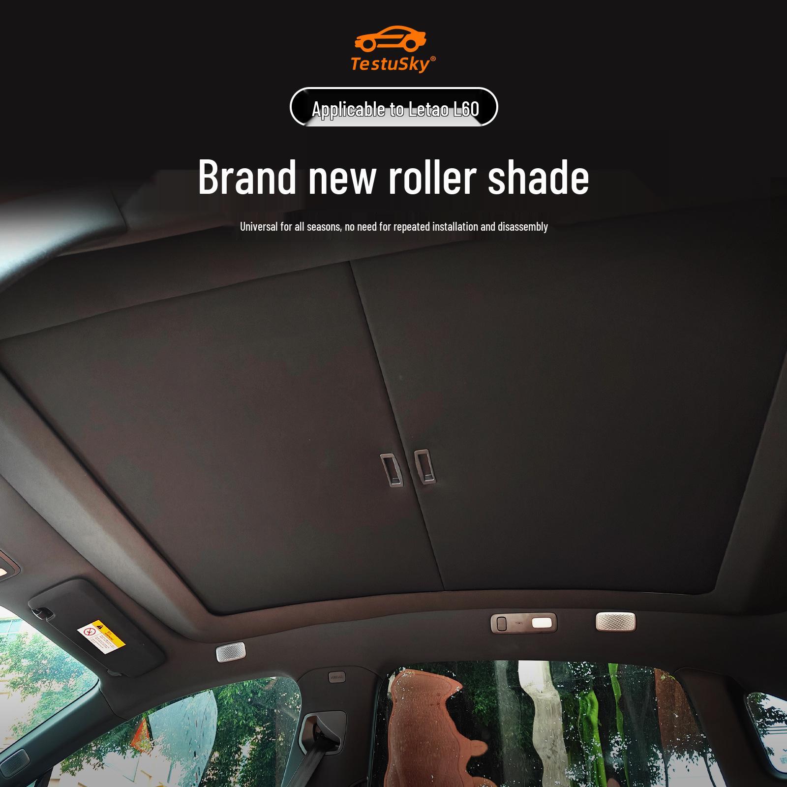 L60 Sunroof Sunshade: Manual Heat-Insulating Aluminum Frame Accessory чёрный
L60 Sunroof Sunshade: Manual Heat-Insulating Aluminum Frame Accessory чёрный