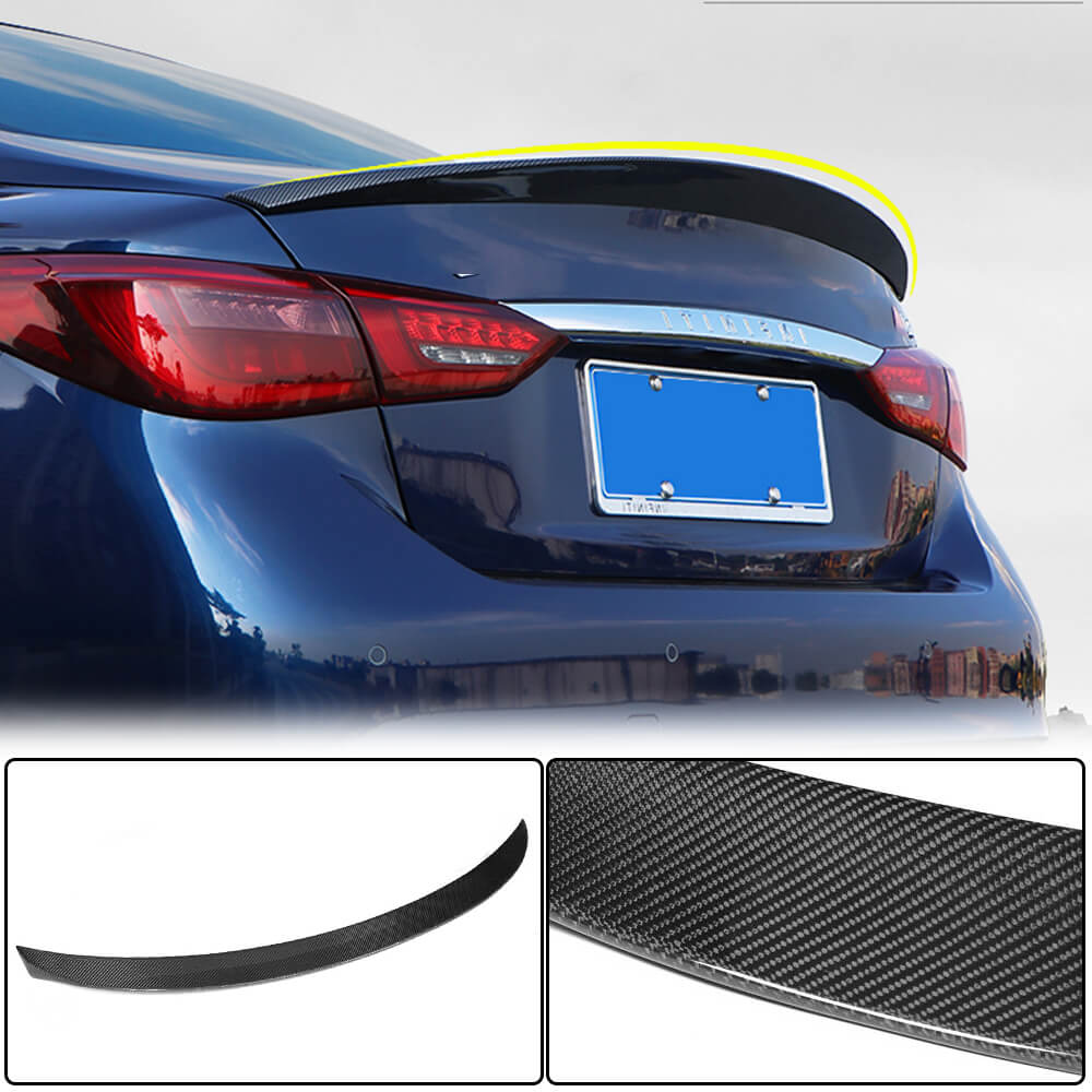 Spoiler V5 (for Q50, Carbon) for Infiniti Q50/Q60 2013-2024 
Spoiler V5 (for Q50, Carbon) for Infiniti Q50/Q60 2013-2024