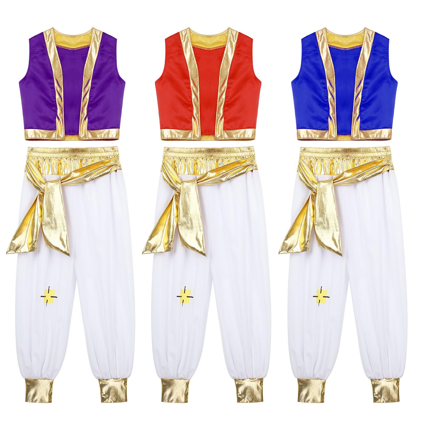Kids Boys Arabian Prince Costume Outfits Waistcoat with Bloomers Holiday Street Rat Suits Cosplay Dress Up 5-6 Years червоний
Kids Boys Arabian Prince Costume Outfits Waistcoat with Bloomers Holiday Street Rat Suits Cosplay Dress Up 5-6 Years червоний