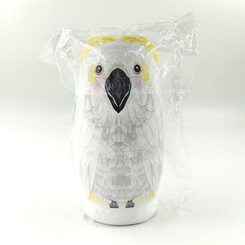 White Owl Wooden Russian Nesting Dolls - Five-Layer Handcrafted Desktop Ornament
White Owl Wooden Russian Nesting Dolls - Five-Layer Handcrafted Desktop Ornament