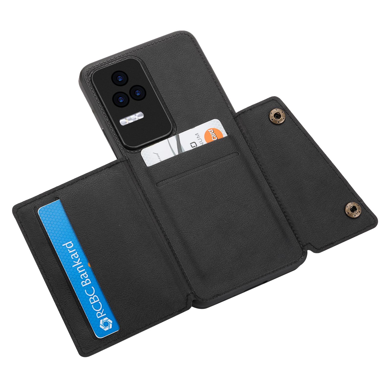 For Xiaomi Redmi K40S 5G/Poco F4 5G Card Holder Kickstand PU Leather Coated TPU Anti-fall Phone Cover Black
For Xiaomi Redmi K40S 5G/Poco F4 5G Card Holder Kickstand PU Leather Coated TPU Anti-fall Phone Cover Black