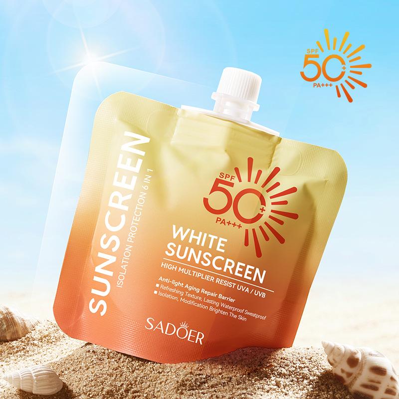 Сонцезахисний крем SPF50+ 30г SADOER Захист від УФ-променів Нежирний сонцезахисний крем
Сонцезахисний крем SPF50+ 30г SADOER Захист від УФ-променів Нежирний сонцезахисний крем
