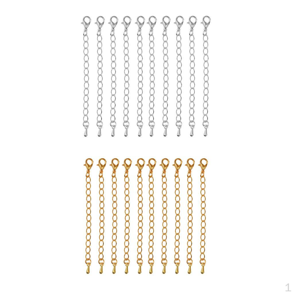 20 0mm Crimp End Caps Lobster Clasp Extended Extension Chains DIY Craft
20 0mm Crimp End Caps Lobster Clasp Extended Extension Chains DIY Craft