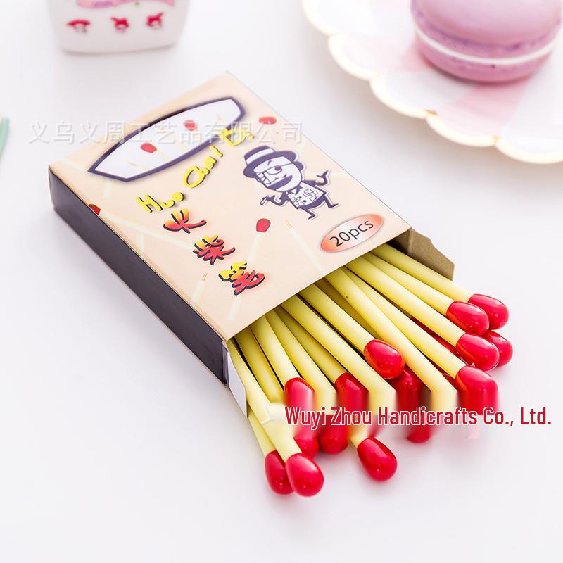 Creative Matchstick Ballpoint Pen 0.5mm - Blue, Cute Back-to-School Writing Stationery for Students. Bullet Type 0.5
Creative Matchstick Ballpoint Pen 0.5mm - Blue, Cute Back-to-School Writing Stationery for Students. Bullet Type 0.5