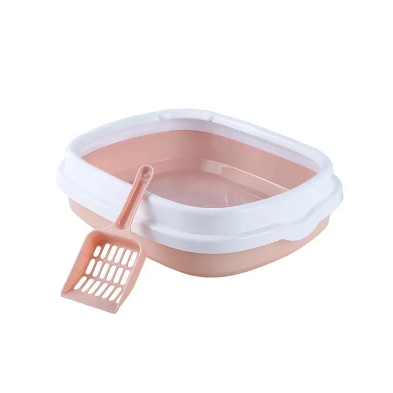 Pet Cat Cleaning Bath Basin Semi-Closed Cat Litter Box Anti Splash Toilet Sandbox Bedpans Cat Supplies For Daily Cat Toilet Use S 40x34x12cm розовый
Pet Cat Cleaning Bath Basin Semi-Closed Cat Litter Box Anti Splash Toilet Sandbox Bedpans Cat Supplies For Daily Cat Toilet Use S 40x34x12cm розовый
