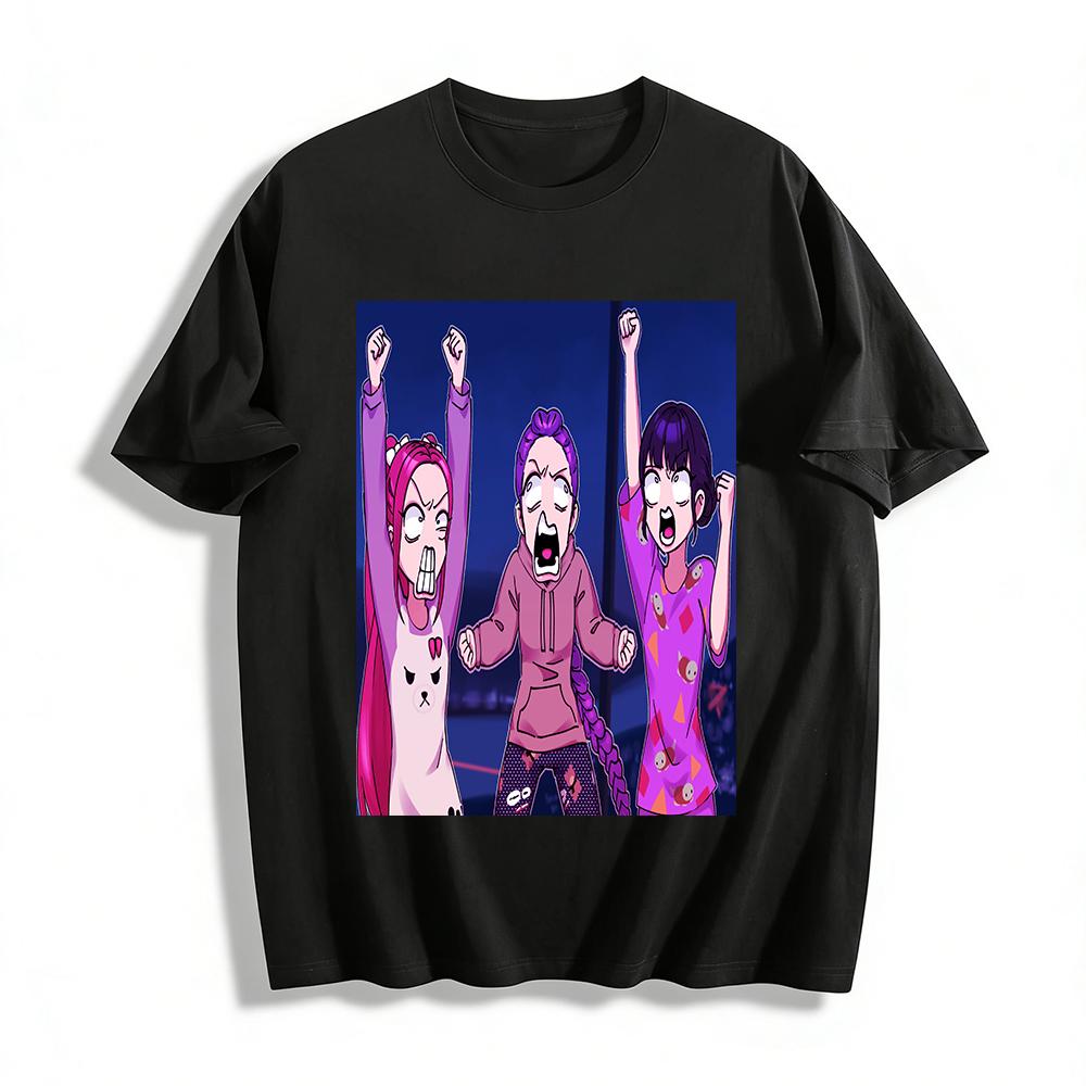 Crazy Three Sisters Print Casual Top Anime Cartoon Fun Loose Fit Unisex Sweatshirt For Daily Wear Pure cotton T-shirt 6XL
Crazy Three Sisters Print Casual Top Anime Cartoon Fun Loose Fit Unisex Sweatshirt For Daily Wear Pure cotton T-shirt 6XL