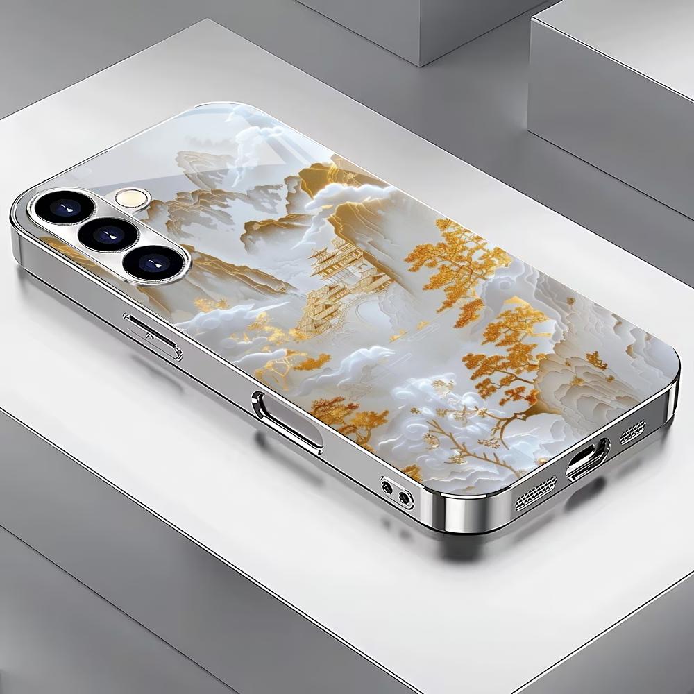 National style landscape painting silver plated glass phone case suitable for Samsung GalaxyS26 S25 S24 S22 S21 S20FE/Ultra/Plus GalaxyS24FE
National style landscape painting silver plated glass phone case suitable for Samsung GalaxyS26 S25 S24 S22 S21 S20FE/Ultra/Plus GalaxyS24FE