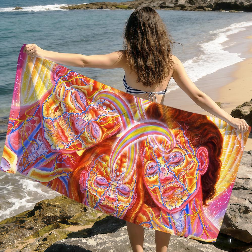 abstract art fashion vintage A-Alex Grey soft Beach Towels Trip Towel swim Summer Holiday Vacation bathing Pool Camp Gift W30*H60(CM)
abstract art fashion vintage A-Alex Grey soft Beach Towels Trip Towel swim Summer Holiday Vacation bathing Pool Camp Gift W30*H60(CM)