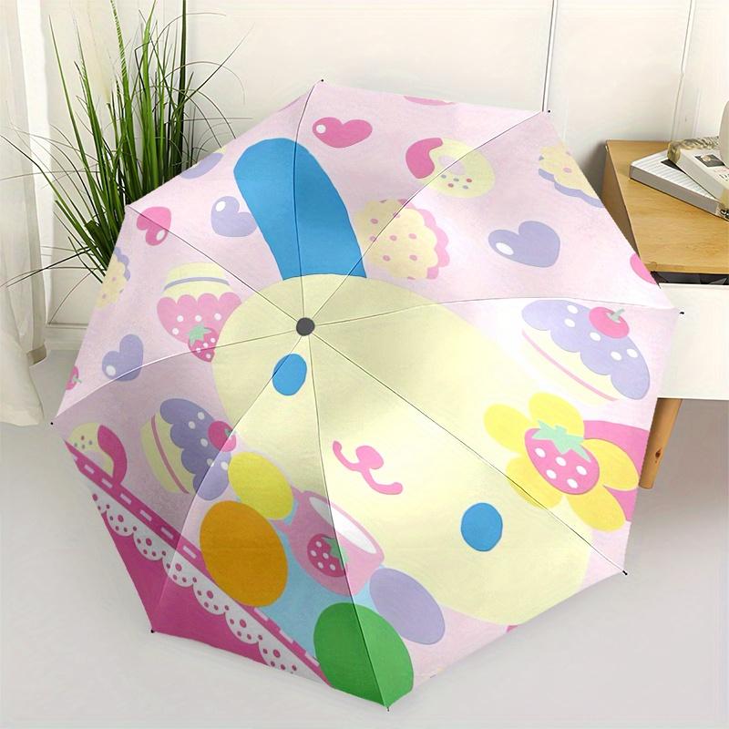 Usa ha na,Kawaii Automatic Folding Umbrella Simple 8 Rib Design, Bright Cartoon Pattern, Durable Iron Frame, Suitable For Travel, Outdoor, B
Usa ha na,Kawaii Automatic Folding Umbrella Simple 8 Rib Design, Bright Cartoon Pattern, Durable Iron Frame, Suitable For Travel, Outdoor, B