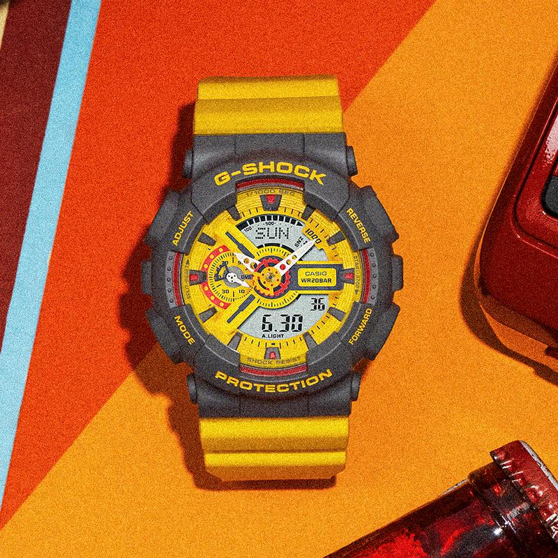 CASIO G-SHOCK series 90s classic color matching, trendy retro waterproof, shockproof and antimagnetic movement, Quartz, resin strap, , me GA-110Y-9APR жёлтый
CASIO G-SHOCK series 90s classic color matching, trendy retro waterproof, shockproof and antimagnetic movement, Quartz, resin strap, , me GA-110Y-9APR жёлтый