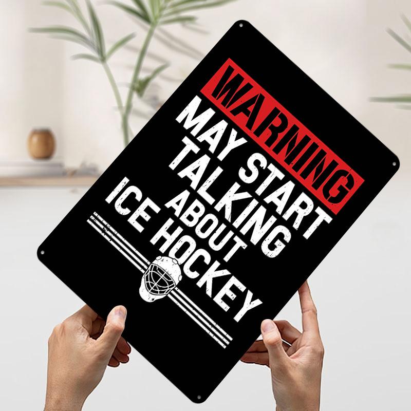 Warning May Start Talking About Hockey Printed Poster Customized Wall Art Retro Vintage Metal Tin Signs for Decoration Room Home 7.9x11.8In(20x30cm)
Warning May Start Talking About Hockey Printed Poster Customized Wall Art Retro Vintage Metal Tin Signs for Decoration Room Home 7.9x11.8In(20x30cm)