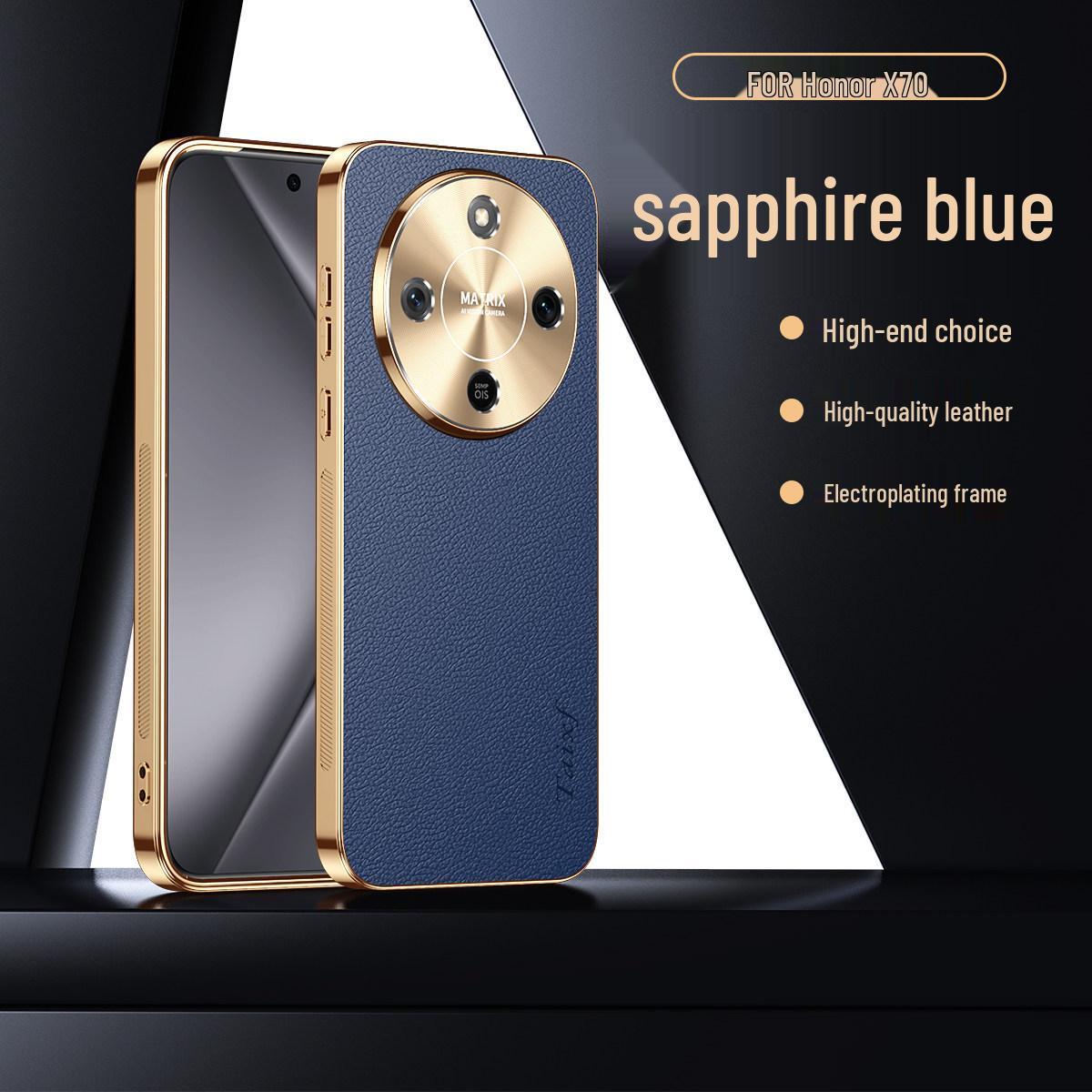 Honor X70 & X60 Pro Protective Case - Electroplated Lychee Leather Design, All-Inclusive, Drop-Proof Soft Edges Honor X50
Honor X70 & X60 Pro Protective Case - Electroplated Lychee Leather Design, All-Inclusive, Drop-Proof Soft Edges Honor X50