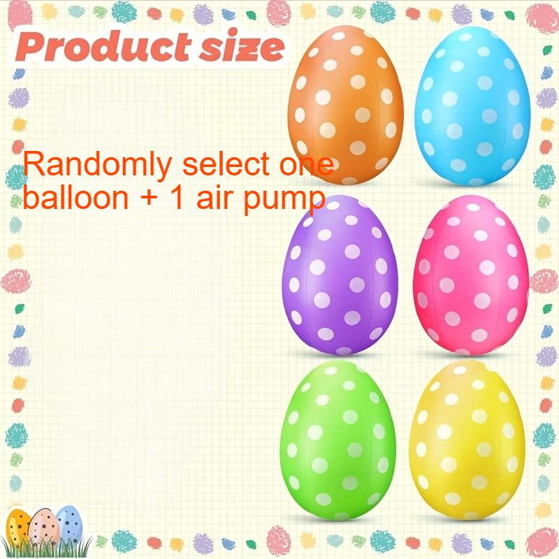 Colorful Giant Easter Egg PVC Inflatable Ball Balloon Easter Decoration (Randomly select one balloon and one air pump) Other
Colorful Giant Easter Egg PVC Inflatable Ball Balloon Easter Decoration (Randomly select one balloon and one air pump) Other