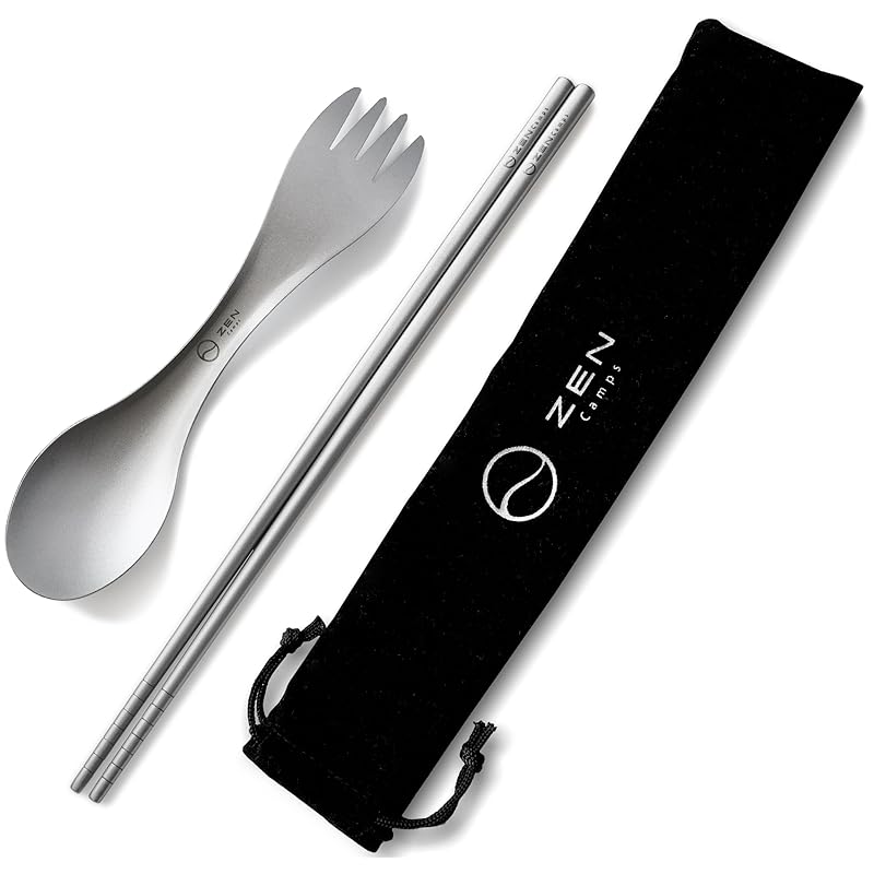 ZEN Camps titanium cutlery set chopsticks spoon fork super lightweight outdoor mountain climbing camp Comes with storage bag (set)
ZEN Camps titanium cutlery set chopsticks spoon fork super lightweight outdoor mountain climbing camp Comes with storage bag (set)