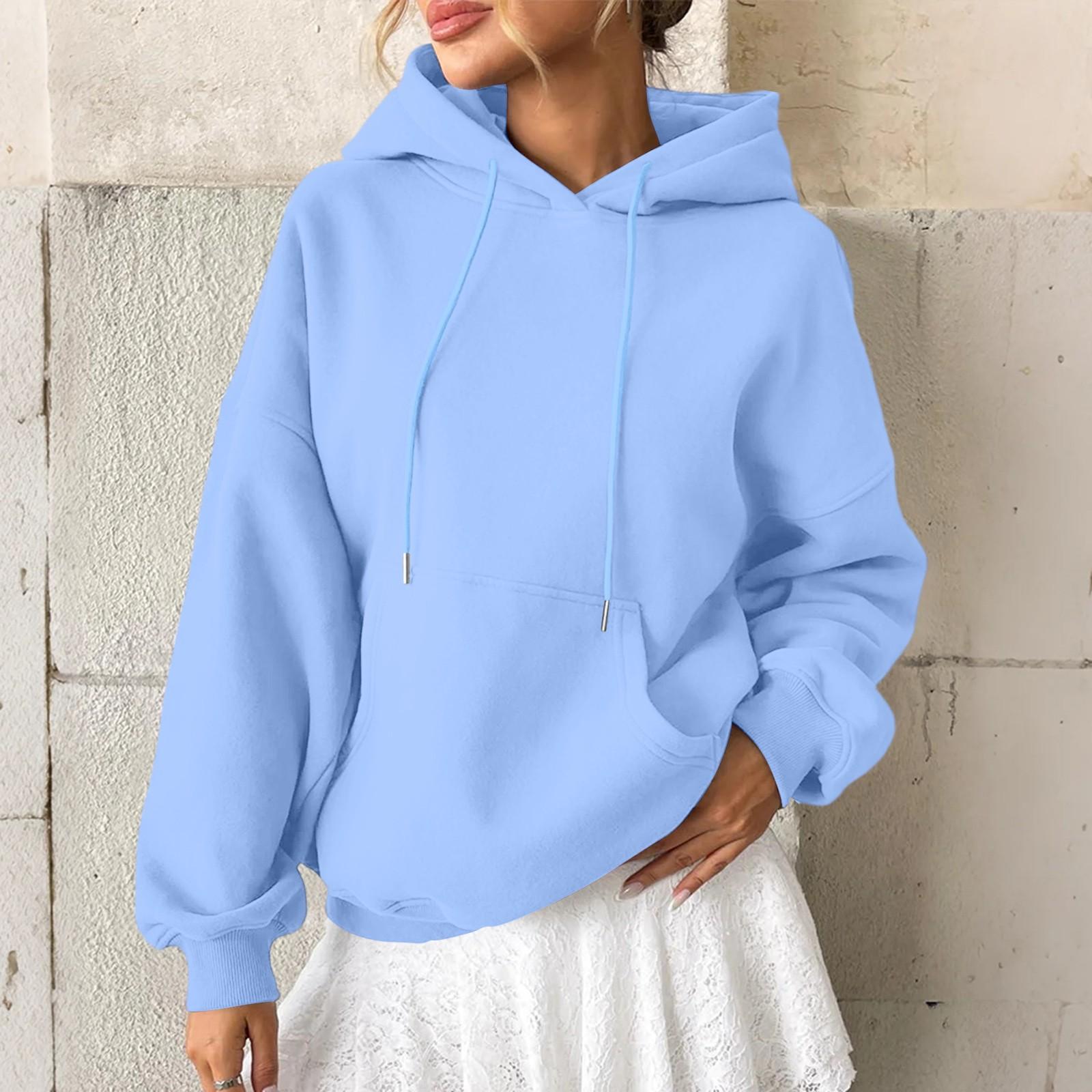 Женская толстовка, повседневная модная толстовка с длинными рукавами и капюшоном, однотонная L
Женская толстовка, повседневная модная толстовка с длинными рукавами и капюшоном, однотонная L