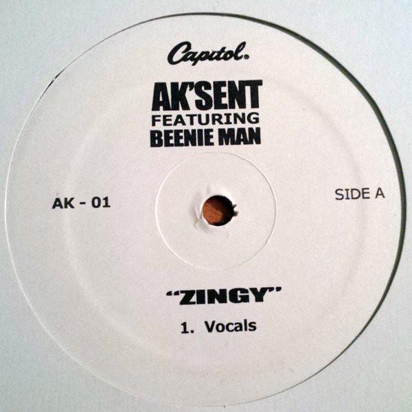 12inch Record AK SENT, BEENIE MAN - Zingy AK01 Capitol Records 2006 US Dance & Electronica Used
12inch Record AK SENT, BEENIE MAN - Zingy AK01 Capitol Records 2006 US Dance & Electronica Used