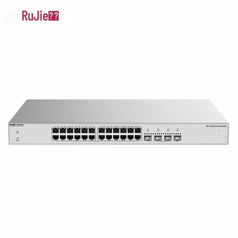 Ruijie RG-NBS3300-24MG4XS 24-Port 2.5G Layer 2 Managed Switch
Ruijie RG-NBS3300-24MG4XS 24-Port 2.5G Layer 2 Managed Switch