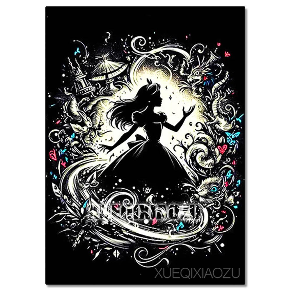 Alice in Wonderland Silhouette 5D Diamond Painting Full of Diamonds DIY Handmade Diamond Painting Cheshire Cat Cartoon Decorative Painting Kit Round 20x30cm
Alice in Wonderland Silhouette 5D Diamond Painting Full of Diamonds DIY Handmade Diamond Painting Cheshire Cat Cartoon Decorative Painting Kit Round 20x30cm