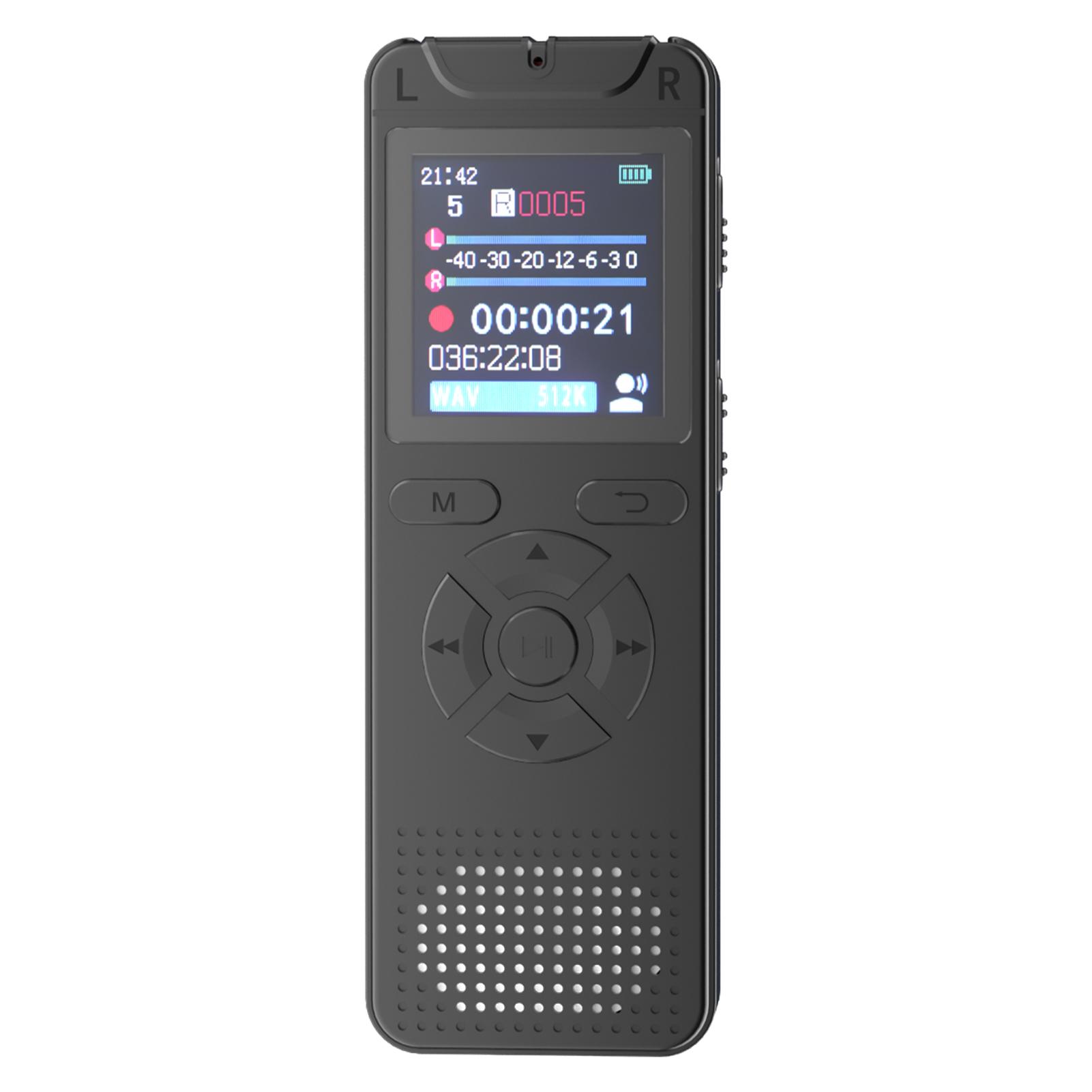 Portable Voice Recorder 8GB Memory Digital Recorder 50 Hours Recording Time 1.44 Inch Screen PCM 1536Kbps WAV Digital Recorder with Noise
Portable Voice Recorder 8GB Memory Digital Recorder 50 Hours Recording Time 1.44 Inch Screen PCM 1536Kbps WAV Digital Recorder with Noise