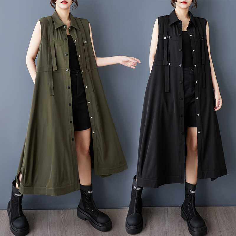 Spring and Summer Vest Shirt Dress Fashionable Mid Length Thin Coat Long Skirt One size чорний
Spring and Summer Vest Shirt Dress Fashionable Mid Length Thin Coat Long Skirt One size чорний