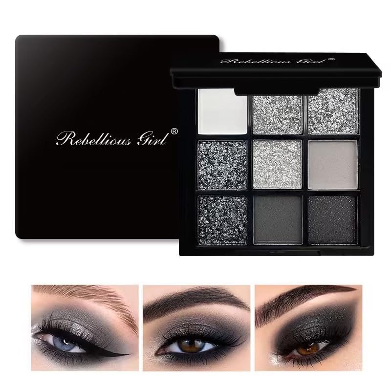 Палитра теней для век Punk Smoke Glitter Eyeshadow 9 Shadow Grey Cool Color Black Eyeshadow Swan Colors, Pigment, Palette, Palette-01#Black
Палитра теней для век Punk Smoke Glitter Eyeshadow 9 Shadow Grey Cool Color Black Eyeshadow Swan Colors, Pigment, Palette, Palette-01#Black