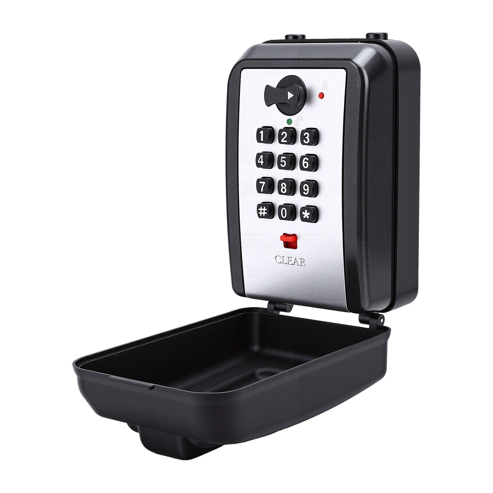 Wall Mounted Key Lock Box with Password Mechanical Keypad Storage Safe for Keys Keychain Cards
Wall Mounted Key Lock Box with Password Mechanical Keypad Storage Safe for Keys Keychain Cards