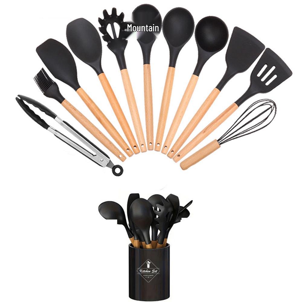 44-Piece Silicone & Wood Handle Kitchenware Set - Non-stick Cooking Spatula, Soup Ladle, and Tableware Tools
44-Piece Silicone & Wood Handle Kitchenware Set - Non-stick Cooking Spatula, Soup Ladle, and Tableware Tools
