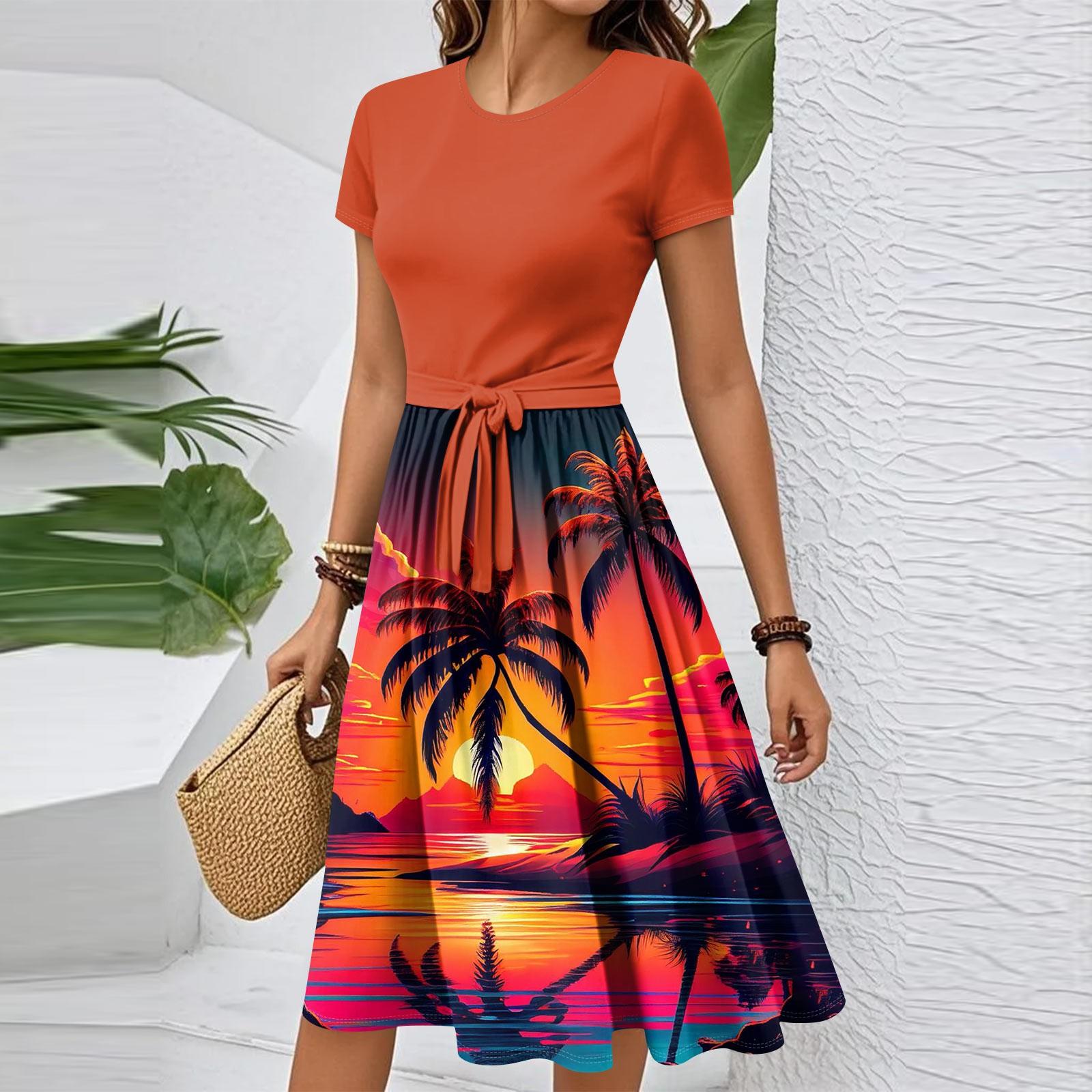 Женское повседневное модное элегантное платье с поясом и винтажным принтом с коротким рукавом и круглым вырезом XL винный
Женское повседневное модное элегантное платье с поясом и винтажным принтом с коротким рукавом и круглым вырезом XL винный