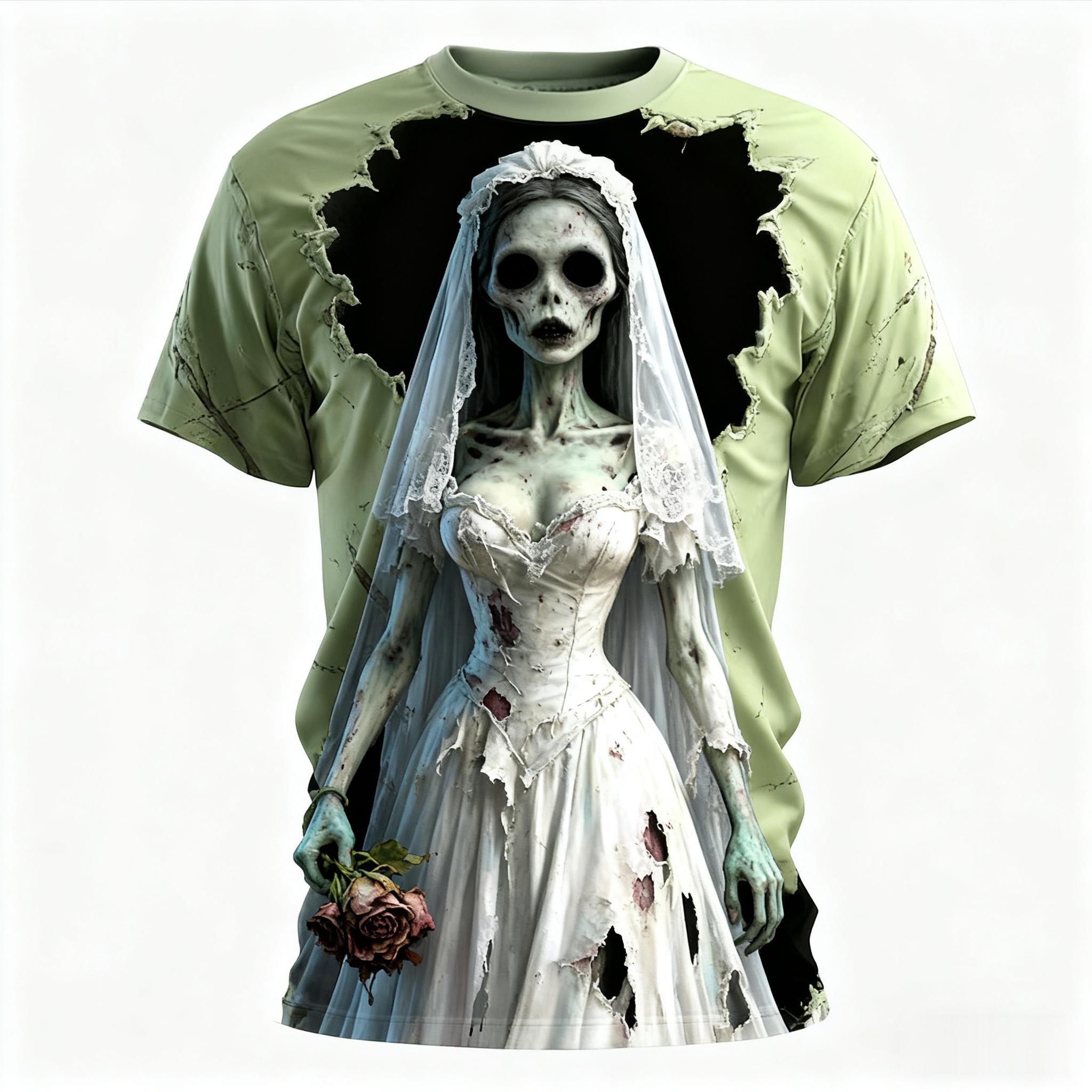 Halloween Element Zombie Horror Party T-shirt 3D Digital Printing Design Summer Top Casual Fashion Round Neck Short Sleeve Street Wear S
Halloween Element Zombie Horror Party T-shirt 3D Digital Printing Design Summer Top Casual Fashion Round Neck Short Sleeve Street Wear S