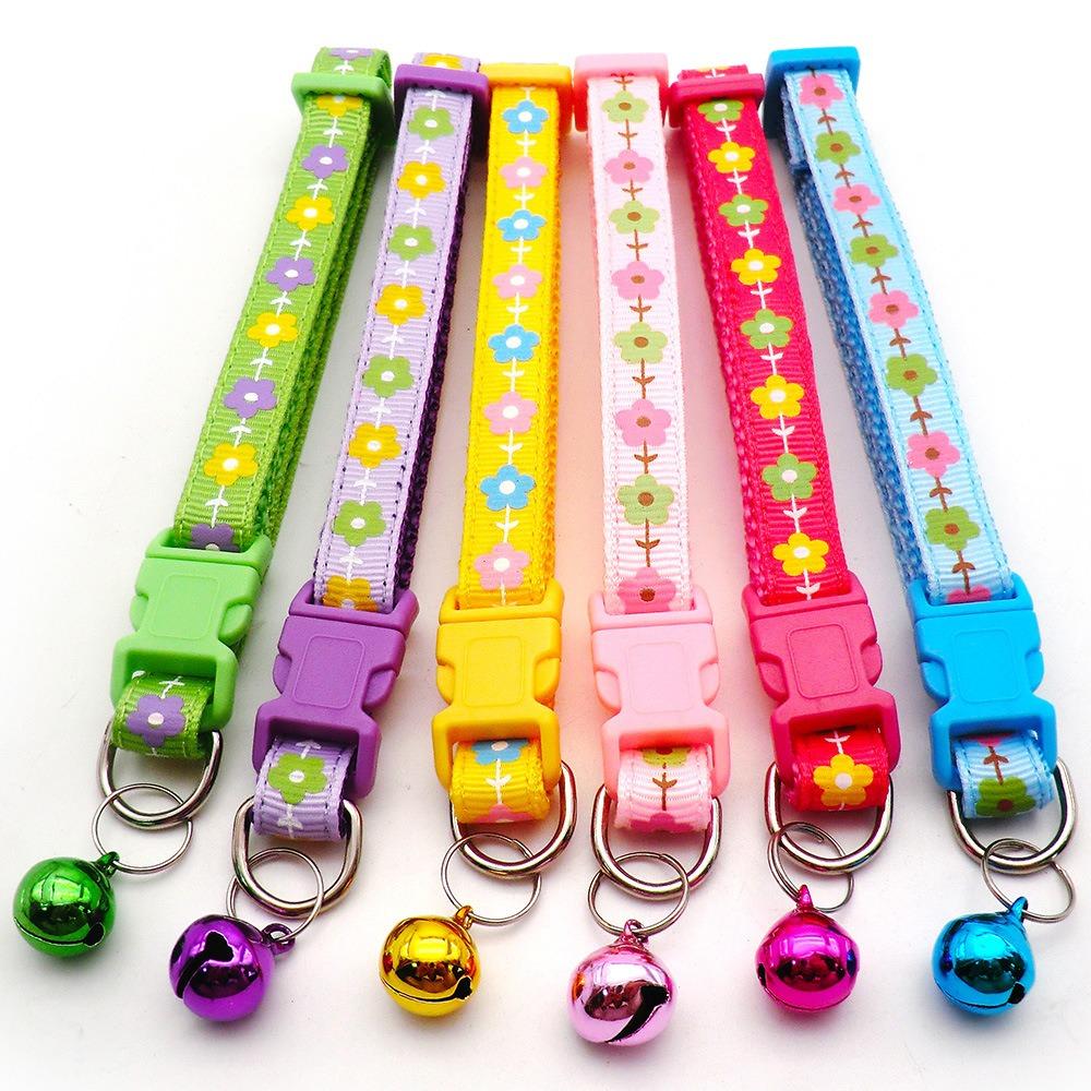 4pcs With Flowers Flower Print Pet Collar Pet Grooming Dog Cat Collar Pet Bell Collar Pet Supplies
4pcs With Flowers Flower Print Pet Collar Pet Grooming Dog Cat Collar Pet Bell Collar Pet Supplies