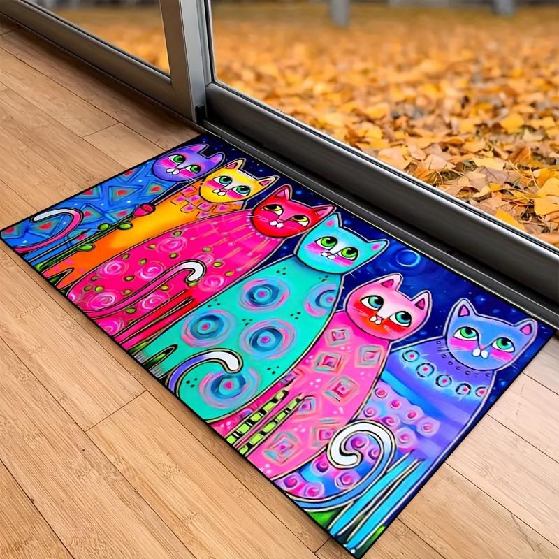 Starry Sky with 6 Cats Doormat, Vibrant Blue Night Design Rug, Non-Slip Machine Washable Polyester Door Carpet Mat 40x60cm
Starry Sky with 6 Cats Doormat, Vibrant Blue Night Design Rug, Non-Slip Machine Washable Polyester Door Carpet Mat 40x60cm