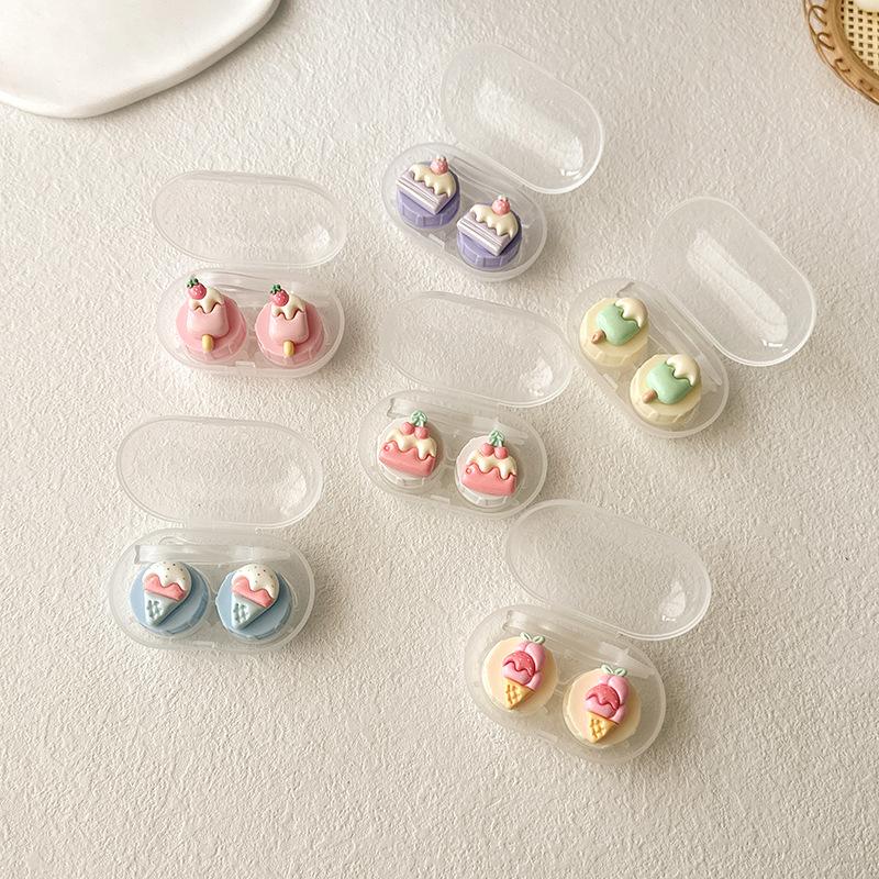 Women Contact Lense Kit Holder Container Cute Ice Cream Shape Contact Lens Case for Travel Party with Lenses Tweezers Gift
Women Contact Lense Kit Holder Container Cute Ice Cream Shape Contact Lens Case for Travel Party with Lenses Tweezers Gift