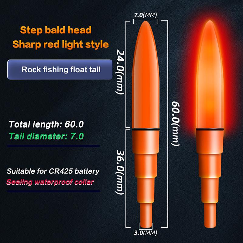 5Pcs LED Night Fishing Float Tail Lights Night Fishing Rod Tip Light Luminous Fishing Tackle With CR425 Battery Included
5Pcs LED Night Fishing Float Tail Lights Night Fishing Rod Tip Light Luminous Fishing Tackle With CR425 Battery Included