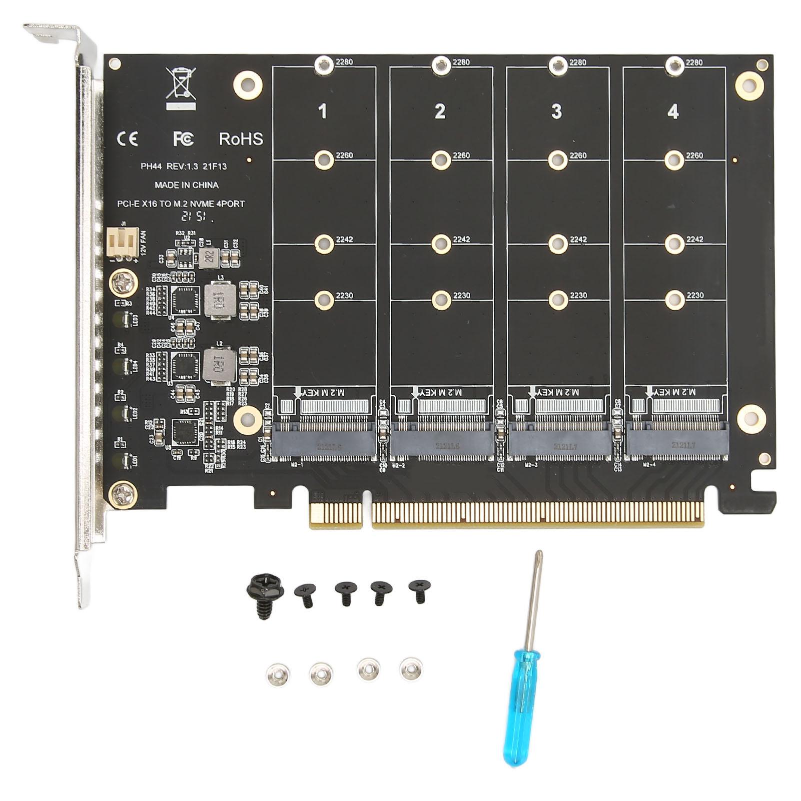 Адаптер M.2 PCIE NVMe M.2 до PCIe 4.0 X16 Протокол 4 Відсіки SSD Карта Розширення для Передачі M.2 RAID X16
Адаптер M.2 PCIE NVMe M.2 до PCIe 4.0 X16 Протокол 4 Відсіки SSD Карта Розширення для Передачі M.2 RAID X16