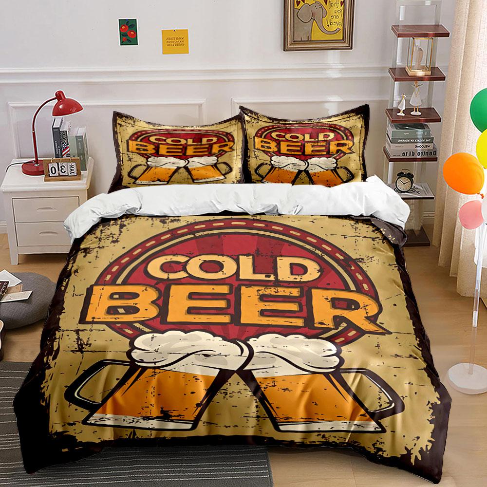 Beer mugs and text. Bedding sets Duvet cover sets Duvet covers Pillowcases(1 * Duvet Cover 2 * Pillowcases, without duvet insert) 135x200cm
Beer mugs and text. Bedding sets Duvet cover sets Duvet covers Pillowcases(1 * Duvet Cover 2 * Pillowcases, without duvet insert) 135x200cm