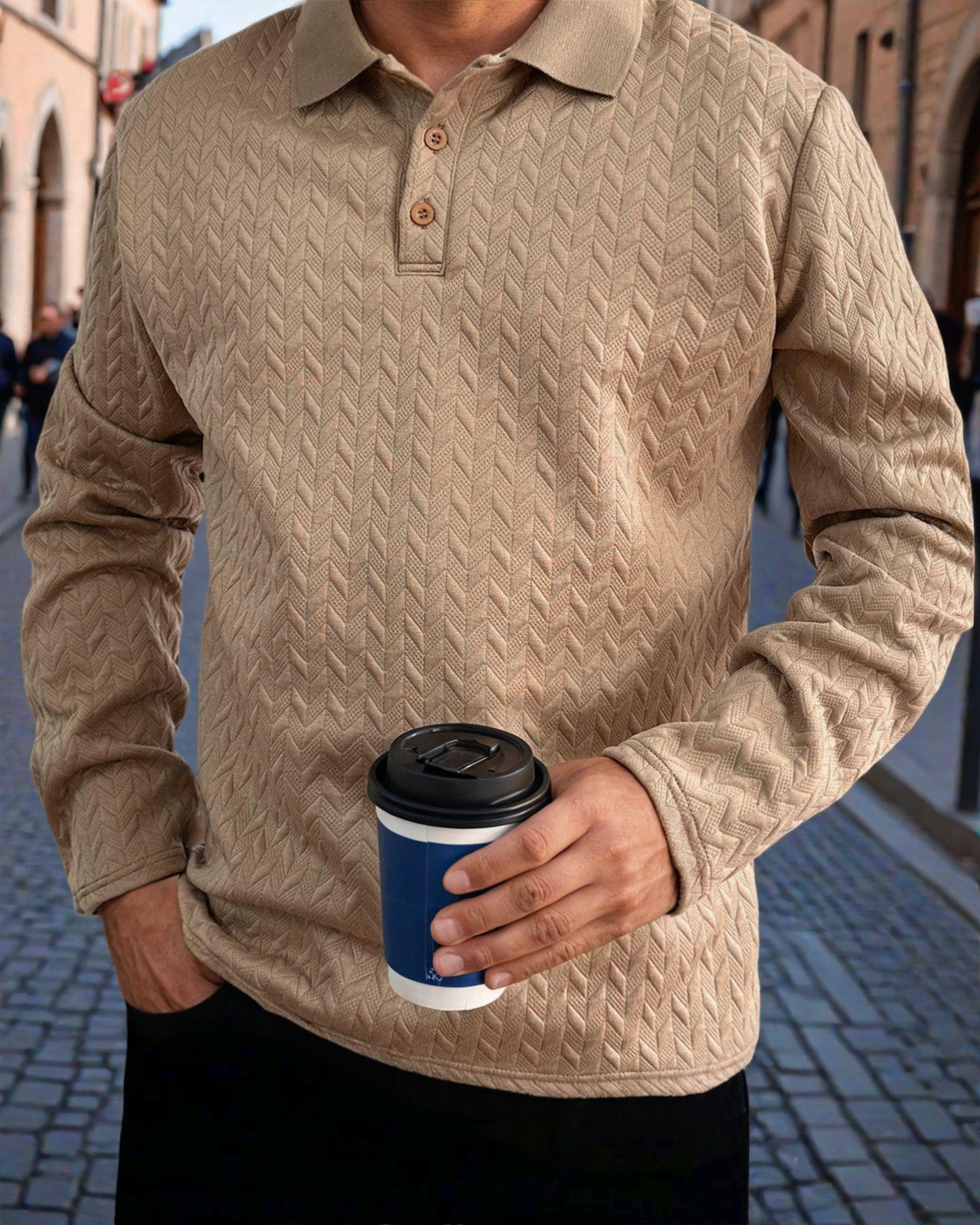 Spring/Autumn 2026 Men s Fashion Casual Long-sleeved T-shirt with Loose Threaded Collar Men s Casual Sports Polo Shirt 3XL хакі
Spring/Autumn 2026 Men s Fashion Casual Long-sleeved T-shirt with Loose Threaded Collar Men s Casual Sports Polo Shirt 3XL хакі