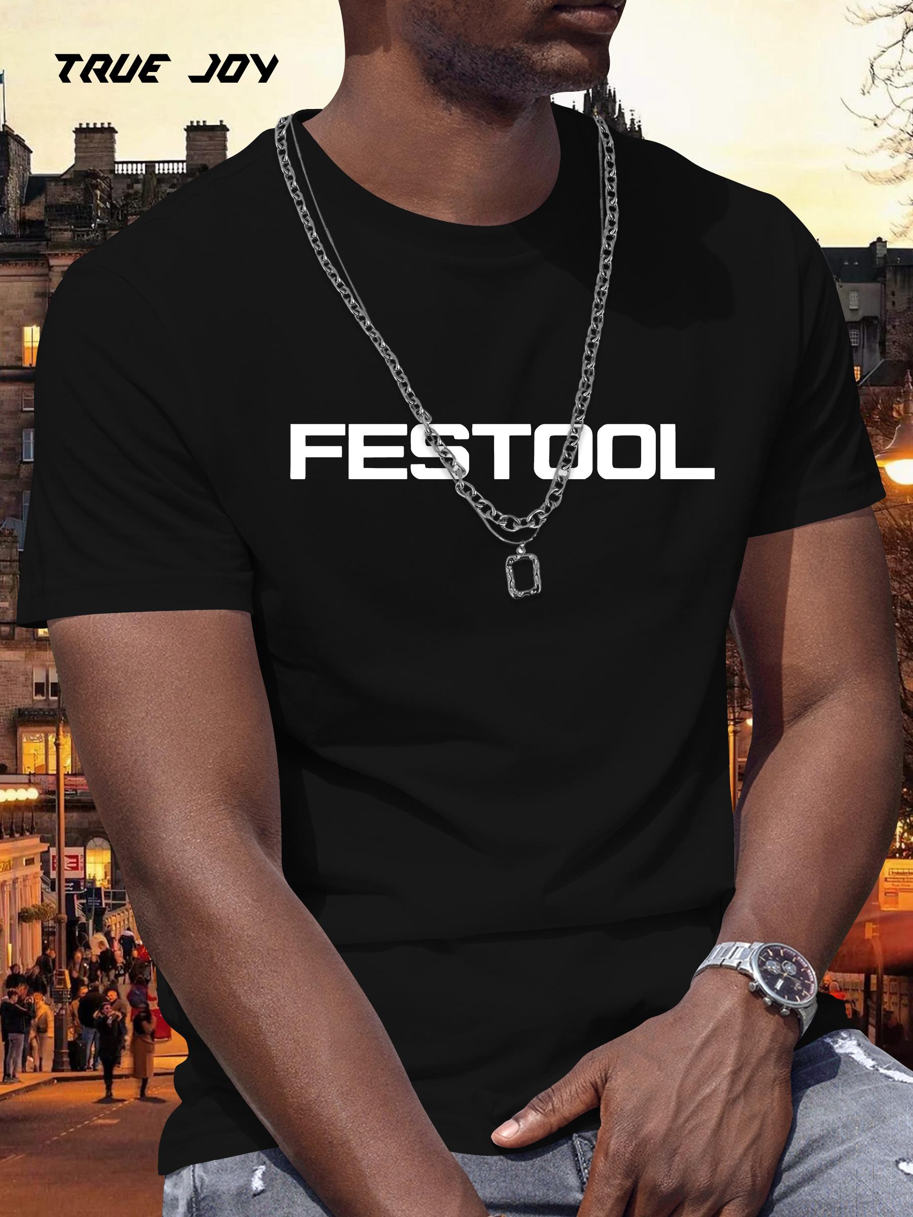 FESTOOL Graphic Print T-shirt - Bold TRUE JOY & FESTOOL Design XXXL
FESTOOL Graphic Print T-shirt - Bold TRUE JOY & FESTOOL Design XXXL