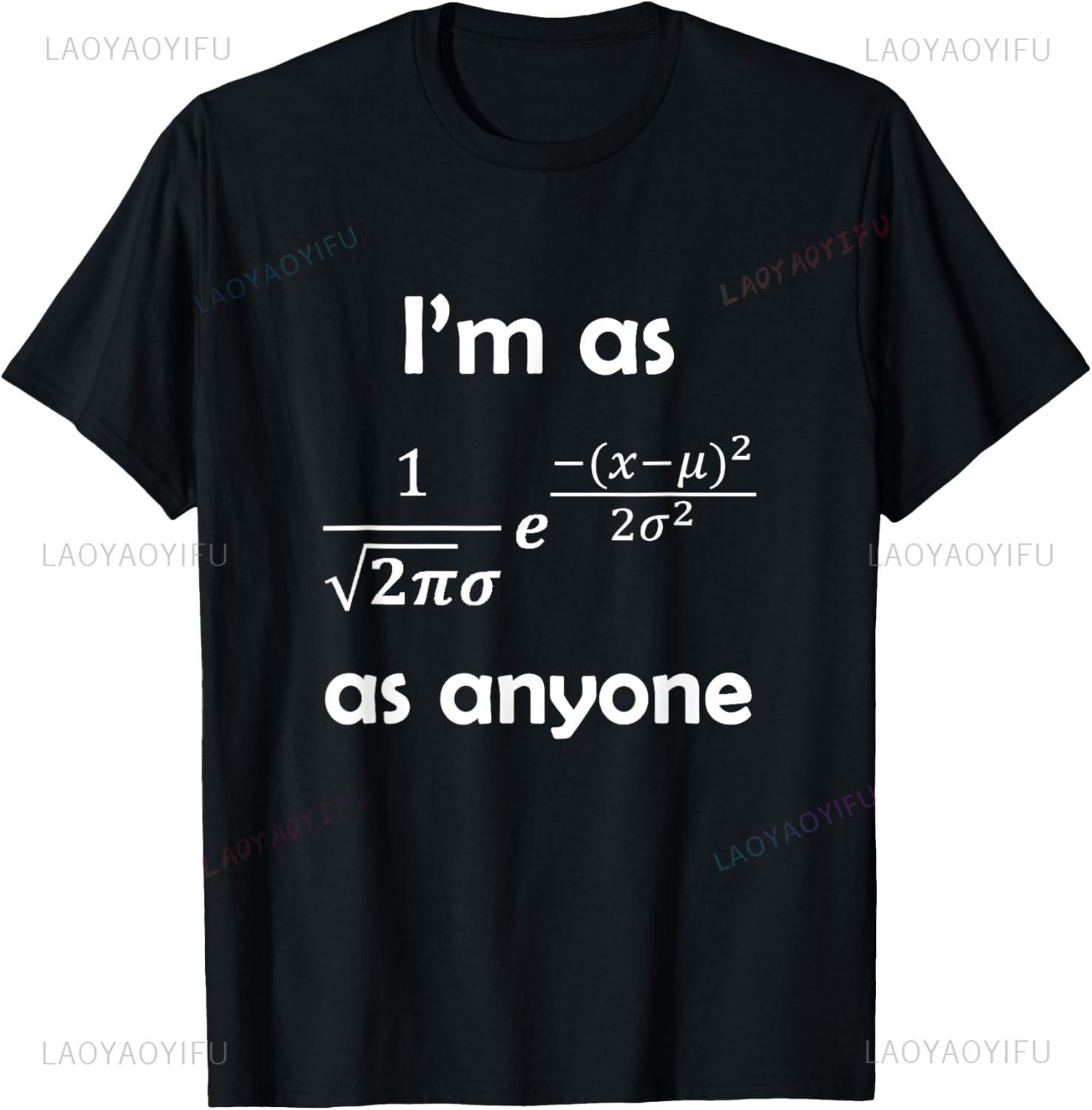 Statistics Normal Distribution Bell Curve Formula Math Pun T-Shirt Custom Printed Graphic Mens Clothing Camiseta Hombre 4XL
Statistics Normal Distribution Bell Curve Formula Math Pun T-Shirt Custom Printed Graphic Mens Clothing Camiseta Hombre 4XL