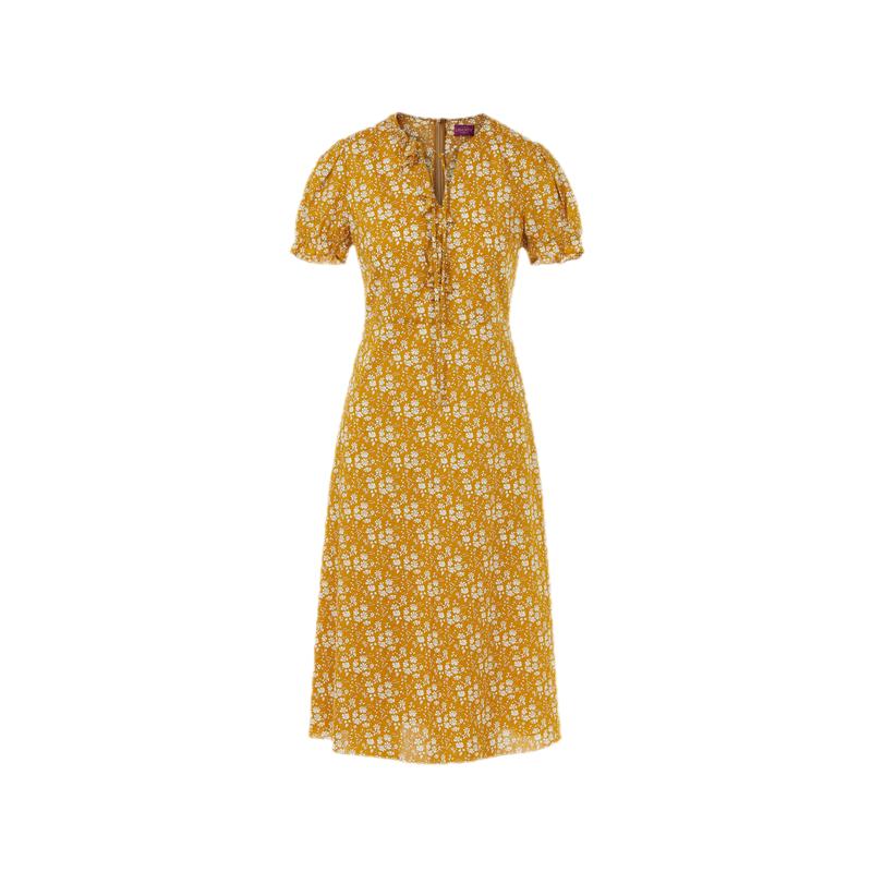 Langzi French Style Tie-Neck Ruffle Puff Sleeve Cotton Long Dress XL
Langzi French Style Tie-Neck Ruffle Puff Sleeve Cotton Long Dress XL