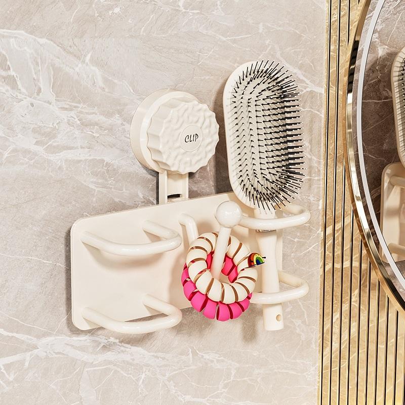 Wall-Mounted Comb Storage Rack Suction Cup Bathroom Hair Tie Holder No-Drilling Needed Hairband Holder Plastic Organizer білий
Wall-Mounted Comb Storage Rack Suction Cup Bathroom Hair Tie Holder No-Drilling Needed Hairband Holder Plastic Organizer білий