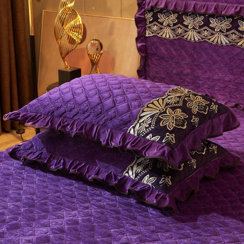 Пара мягких хрустальных бархатных подкладок из хлопка и кружева с вышивкой, наборы подушек с фланцами, коралловые бархатные кружевные наволочки 2PC 48X74cm
Пара мягких хрустальных бархатных подкладок из хлопка и кружева с вышивкой, наборы подушек с фланцами, коралловые бархатные кружевные наволочки 2PC 48X74cm