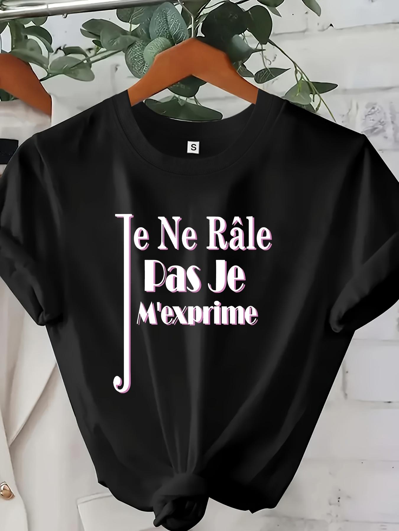 WomenS Casual White TShirt with French Quote Je Ne Rle Pas Je Mexprime Harajuku Short Sleeve Casual Aesthetic Clothes S
WomenS Casual White TShirt with French Quote Je Ne Rle Pas Je Mexprime Harajuku Short Sleeve Casual Aesthetic Clothes S