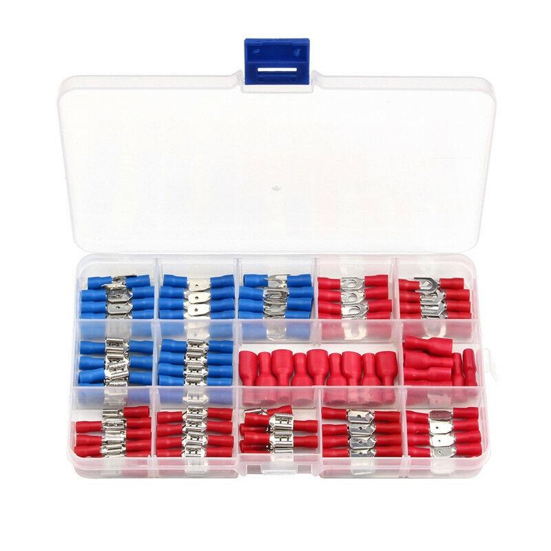 140/280PCS Assorted Female Male Crimp Spade Terminal Wire Connectors Set With Box
140/280PCS Assorted Female Male Crimp Spade Terminal Wire Connectors Set With Box