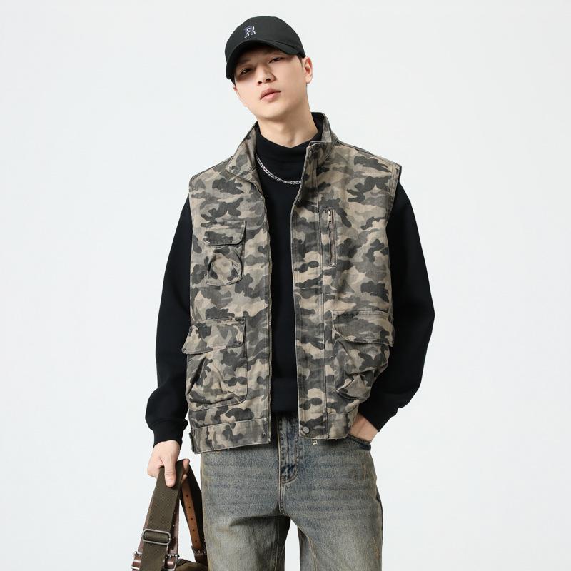 Камуфляжний комбінезон Жилет із коміром-стійкою Чоловічий весняно-осінній тактичний жилет із застібкою для коня на вільних плечах 4XL хакі
Камуфляжний комбінезон Жилет із коміром-стійкою Чоловічий весняно-осінній тактичний жилет із застібкою для коня на вільних плечах 4XL хакі