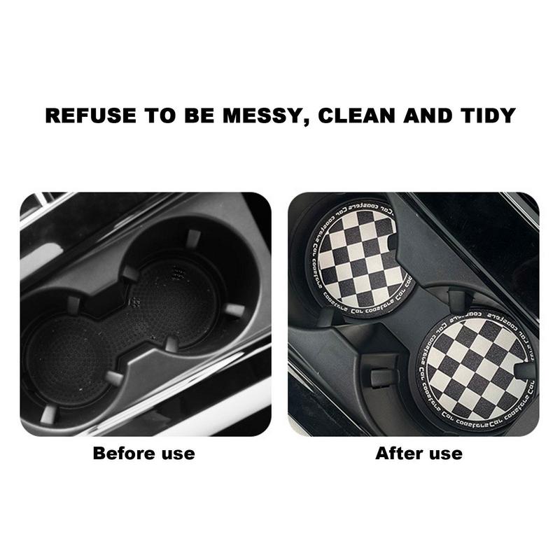 Car Coasters For Cup Holders Checkerboard Drink Mat For Car Vehicle Interior Accessories Mats For Women Lady Girl To Keep чёрный
Car Coasters For Cup Holders Checkerboard Drink Mat For Car Vehicle Interior Accessories Mats For Women Lady Girl To Keep чёрный