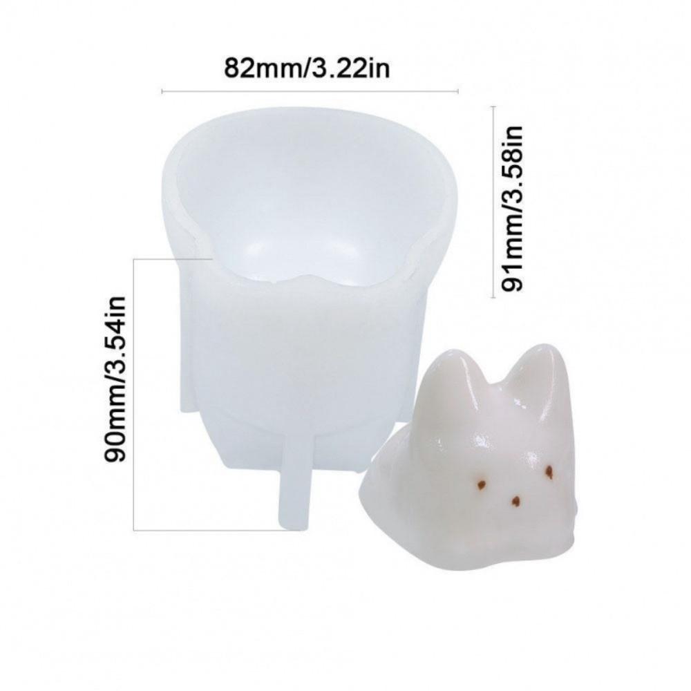 3D Shape Silicone Cat Mold Reusable Jelly Bowl Durable Cake Mold Kitchen Use білий
3D Shape Silicone Cat Mold Reusable Jelly Bowl Durable Cake Mold Kitchen Use білий