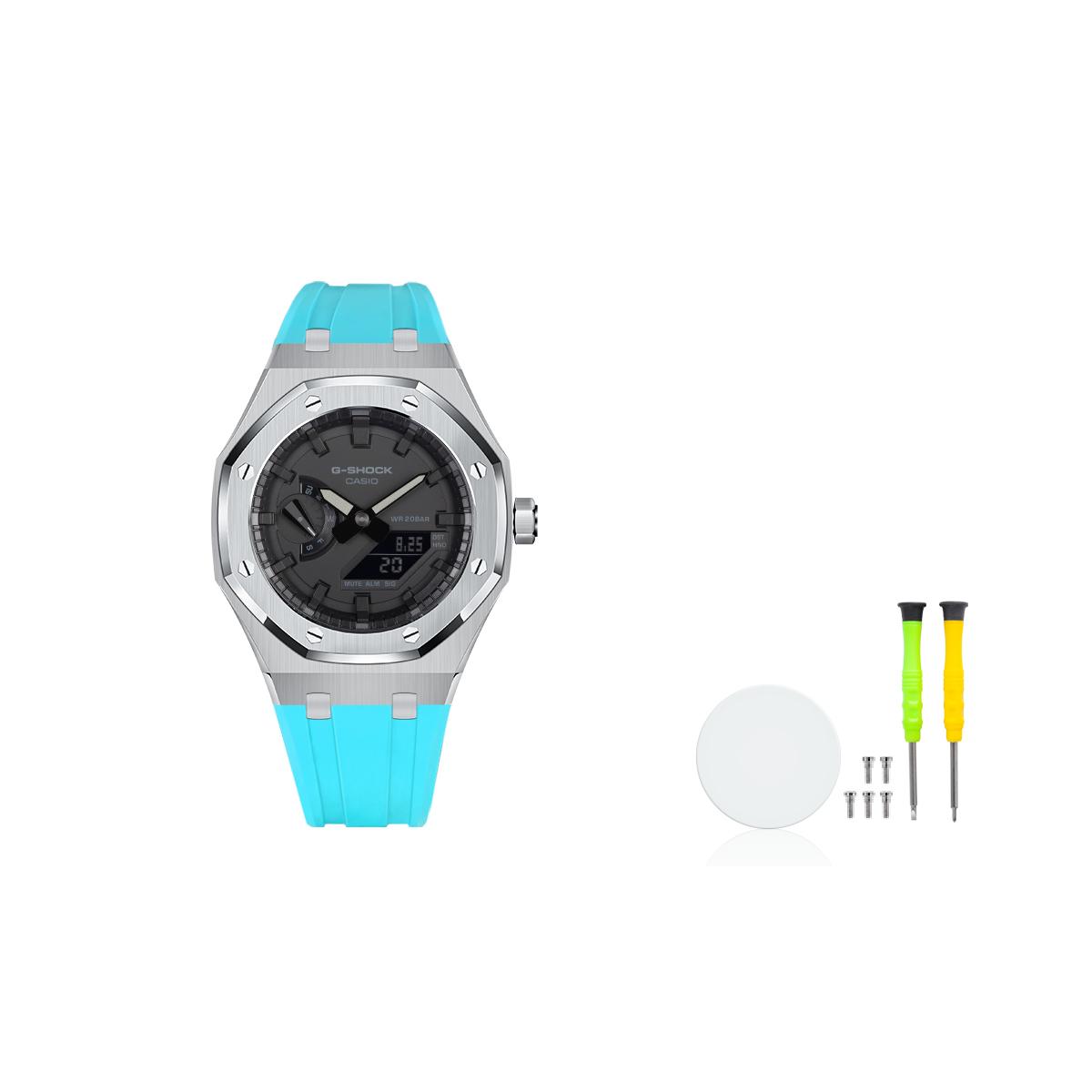 CASIO Men Liquid Crystal/Analog Dual Display Series Black Watch GA-2100-1A1-(Team788--M03) Silver Tifney
CASIO Men Liquid Crystal/Analog Dual Display Series Black Watch GA-2100-1A1-(Team788--M03) Silver Tifney
